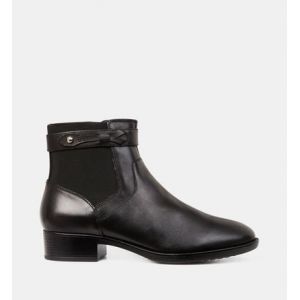 Geox Femme D Felicity Bateau &agrave; Cheville, Noir, 39 EU