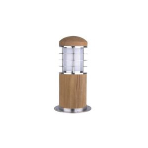 Garden Lights potelet eclairage Poole Mini 15W CFL Argent et Marron