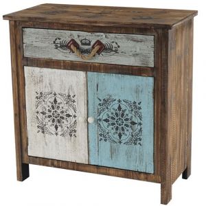 Mendler Commode Funchal armoire table d'ap, vintage, shabby chic, 84x80x40cm