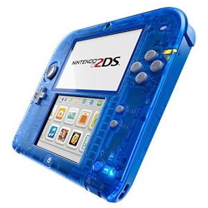 Nintendo 2DS transparente bleu avec Pokémon Saphir Alpha