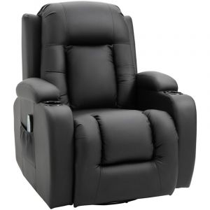 MH Fauteuil relax massant chauffant angel noir