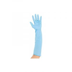 Image de Hygostar Extra Safe Gants En Nitrile Non Poudrés Bleu Xl 50 Cm Franz Mensch 270031