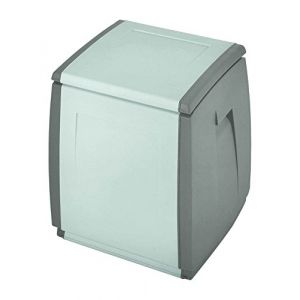 Terry in & Out Box 55 Coffre Multifonction pour Intérieur et Extérieur, Capacité de Rangement de 120 L, Gris, 54x54x57 cm, Capacità 120 lt