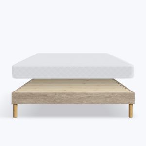 Hypnia Ensemble Matelas Mémoire de forme 16cm Sommier chêne 140x190cm