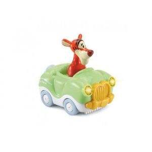 Vtech Tut tut cabriolet magique tigrou - bolide disney collection winnie - jouet musical decouvertes - set voiture et carte animaux