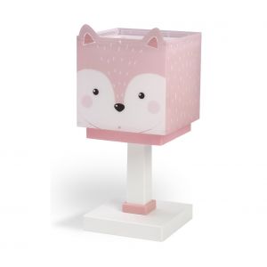 Dalber 64581 Lampe de Table Little Fox Renard, Polypropyl&egrave;ne, Rose