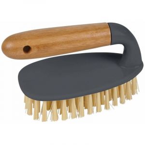 Homea Brosse à Récurer Bambou Nettoyage 15cm Naturel