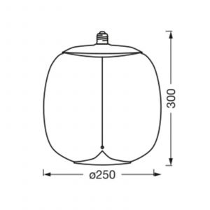 Osram Vintage 1906 Big Oval, ampoule LED décorative avec verre fumé, avec nouveau filament ultra-mince et magnétique, culot E27, 4 watts, blanc chaud cosy (1800K), faible consommation d'énergie