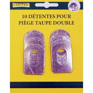 Lucifer Carte de 10 tentes pour piege a taupe double ressort rive