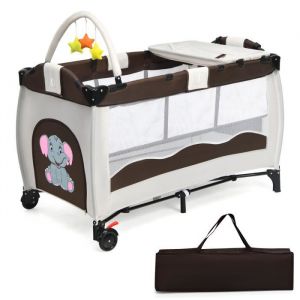 Set lit bébé Linea chêne et flèche de lit Leander - BamBinou