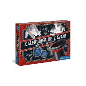 Clementoni Calendrier de l'Avent Magie et Illusions enfant - 24 tours incroyables, 24 objets magiques - Set Noel Magic et carte animaux