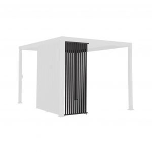 Sweeek Triomphe persienne verticale pour pergola 3m aluminium panneau brise vue anthracite
