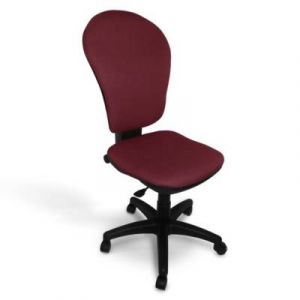 Chaise de bureau ART PROG Elise Grenat Roulettes pour sol dur