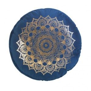 Image de Coussin rond Nebulis Bleu