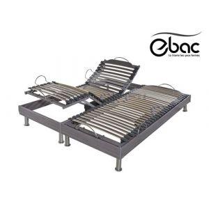Ebac Sommier Electrique 2 x 90 x 200 S62 electrique 2x90x200 cm gris