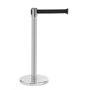 Bartscher Barri&egrave;re R&eacute;tractable Avec Sangle 1800 - Nylon 360x360x915mm