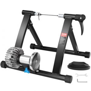 VEVOR Support d'Entraînement pour Vélo, Entraîneur de Vélo Fluide Stationnaire pour Roues de 66-74 cm, Moteur à Volant d'Inertie à Réduction de Bruit, Levier à Dégagement Rapide, Exercices Intérieur
