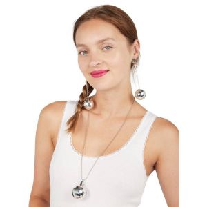 Ruedelafete Boucles d'oreilles boules &agrave; facettes