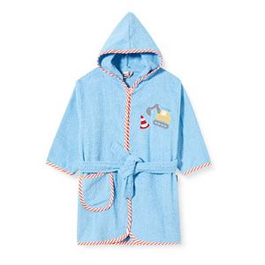 Playshoes Kinder Bademantel Bagger Robe de Chambre, Bleu 17, 110-116 cm Fille