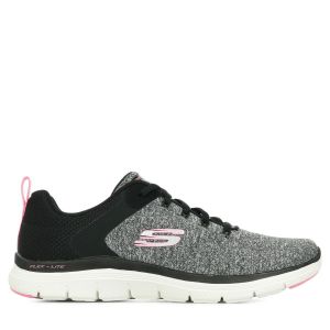 Skechers Women's Flex Appeal 4.0 Sneaker, BKPK=Black Pink, 8