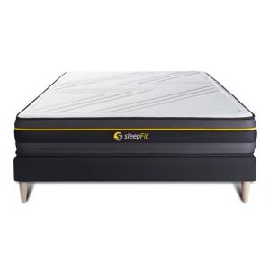 Image de Ensemble 140x200 matelas ACTIVE + sommier kit noir