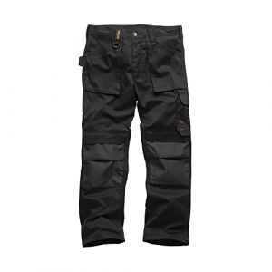Scruffs Pantalon de Travailleur, Noir, Taille 50 Long (T54830)
