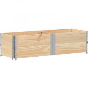 VidaXL Jardini&egrave;re 150x50 cm bois de pin massif, jardini&egrave;re d'ext&eacute;rieur, bac &agrave; fleurs, bac &agrave; tomates, jardini&egrave;re de terrasse, bac &agrave; pommes de terre
