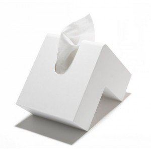 Pa design Bo&icirc;te &agrave; mouchoirs forme L Folio en ABS