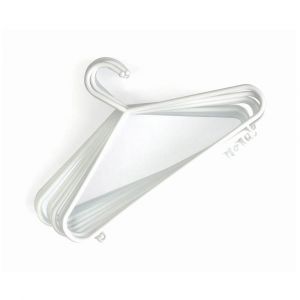 Lot de 10 Cintres BLANC Ma&iuml;ka