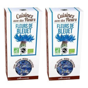 Aromandise Fleurs comestibles bio - Fleurs de Bleuet 30 g