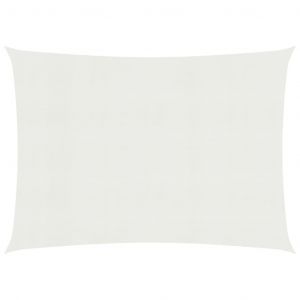 VidaXL Voile d'ombrage 160 g/m² Blanc 6x7 m PEHD