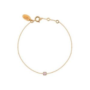 Bracelet doré à l'or fin cristal PARIS