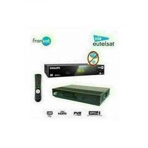 Terminal recepteur satellite eutelsat philips DSR3031F fransat+hdmi (vendu sans carte) + cable 12V