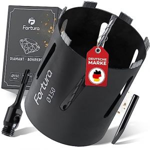 Foret carottier/couronne de forage Fortura Ø150mm / 200mm de longueur/SDS Plus/foret pour boîtes - très bon