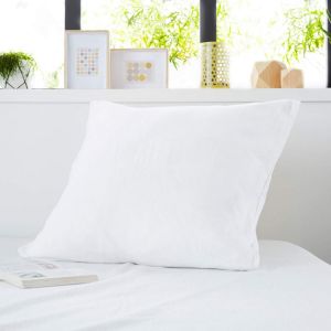 Terre de Nuit Lot de 2 protèges oreillers molleton coton confortable et absorbant 65x65 cm - Blanc - SweetNight