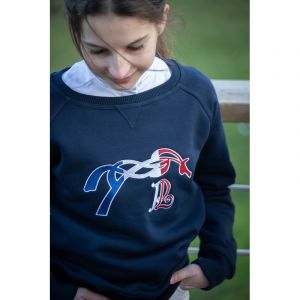 Sweatshirt équitation fille Pénélope Chloé