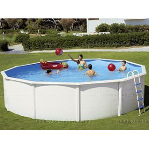 Image de Toi Piscine 8481 - Piscine en acier ronde Canarias 460 x 120 cm + Pack été