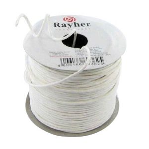 Rayher Cordon en papier renforc&eacute; 2 mm x 1 m Blanc