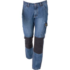 Rica Lewis Pantalon de travail multi-poches normé CE EPI blue jean - Taille 44