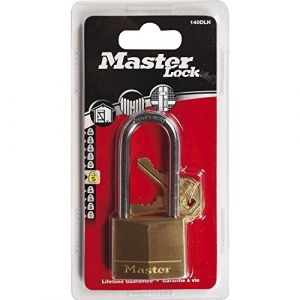 Image de Master Lock Cadenas laiton massif anse haute acier cémenté - Anse 51 mm - Longueur 40 mm