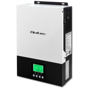 Qoltec Onduleur solaire hybride hors r&eacute;seau 2,4 kW 80 A MPPT Sinus