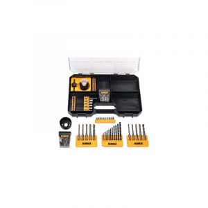 Dewalt Jeu d'embouts pour perceuse-visseuse à tige hexagonale, ronde et SDS Plus, 102 pièces