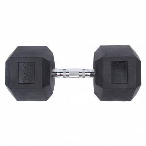 SPORTINATOR Haltère hexagonale de 27,5 kg