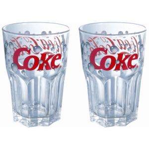 Image de Luminarc 8811684 - 2 verres forme haute Coca Cola Bubble (36 cl)