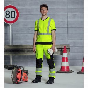Würth Tee-shirt de travail haute-visibilité jaune fluo M - jaune Modyf