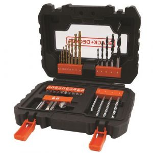 Black & Decker Coffret pour le vissage et le per&ccedil;age A7233-XJ 31 pi&egrave;ces