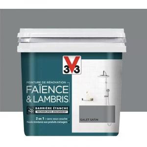 V33 Peinture De R&eacute;novation Fa&iuml;ence & Lambris Galet 0,75 L