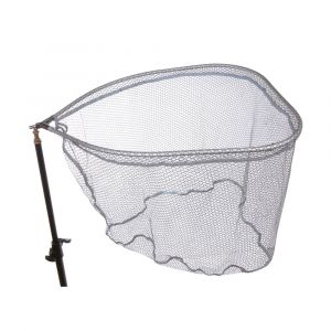 Image de Lineaeffe Tête d´Epuisette avec Filet en Caoutchouc 2 60 x 53 cm Profondeur 38 Tête d'Épuisette Pêche Filet Carpe Carnassiers Maille