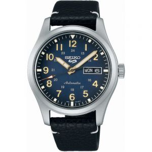 Seiko Homme Analogue Automatique Montre avec Bracelet en Cuir SRPG39K1