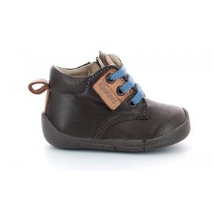 Kickers Bottillons Cuir Wazzap Marron